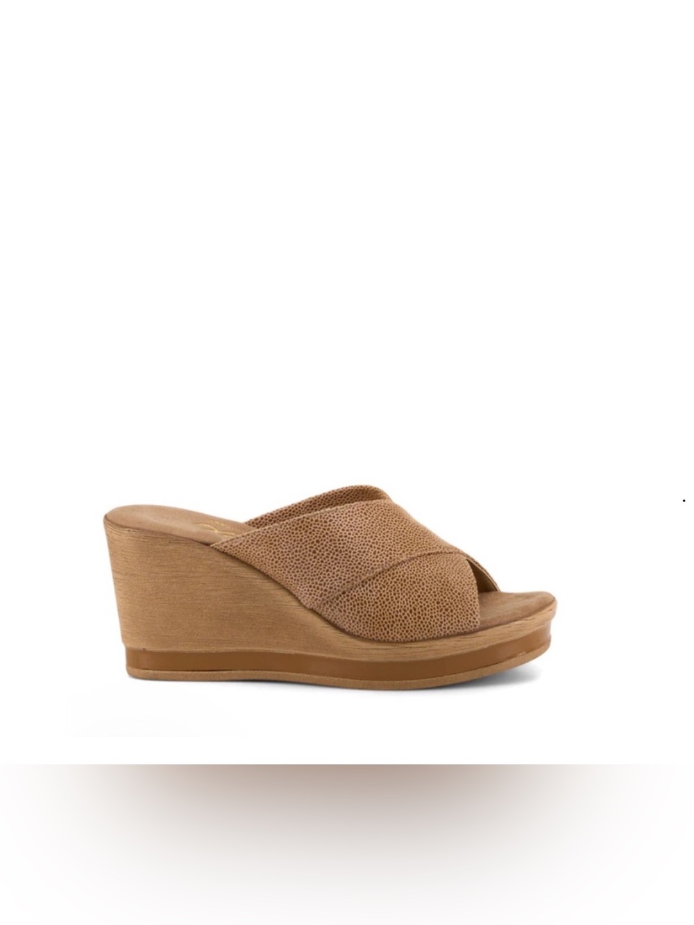 Onex Style Dianne Tan Wedge Slide Sandal‎ - Women's Casual Platform Size 6